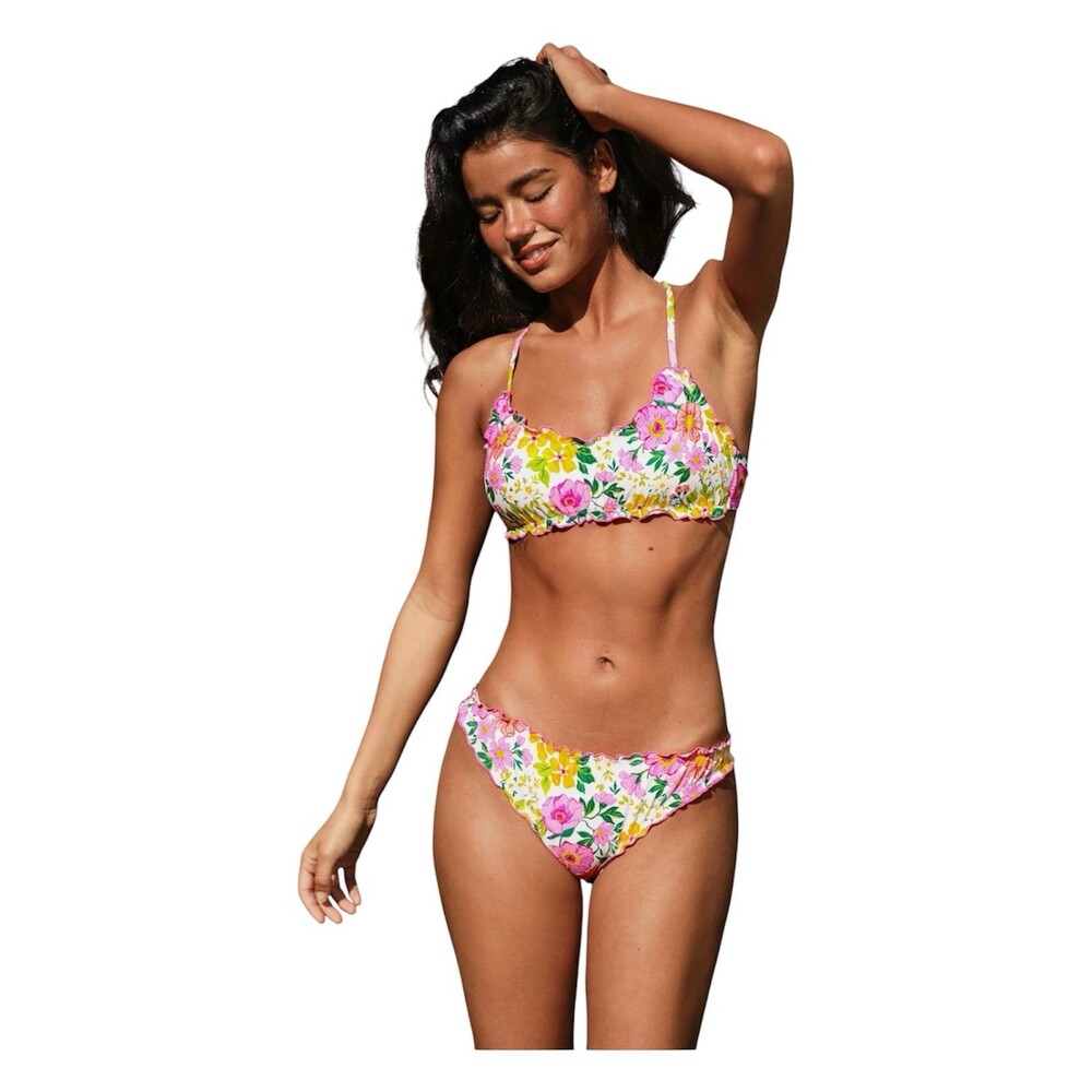 Women’s Vibrant Floral two piece Bikini Size L